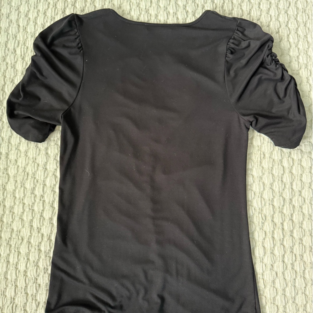 Frame Black Ruched Top - Picture 3 of 5